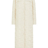 Briallen Ivory Quilted Coat