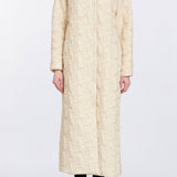 Briallen Ivory Quilted Coat