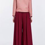 Lois Satin Pleated Wide Leg Pant