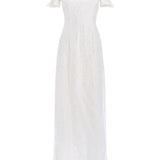 Isidore Puff Sleeve Column Gown