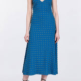 Odette Emerald Embellished Midi Dress