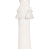 Wisteria Floral Beaded Gown
