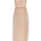 Peony Blush Floral Tulle Midi Dress