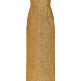 Yolanda Gold Brocade Column Gown