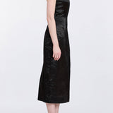 Lana Hammered Satin Midi Dress