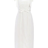 Viola Ivory Floral Embroidered Corset Dress