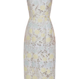 Numa Ivory Metallic Brocade Corset Dress