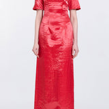 Gilda Short Sleeve Column Gown