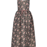 Apple Taffeta Corset Midi Dress