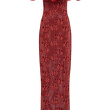 Rowan Sequin Embroidered Column Gown