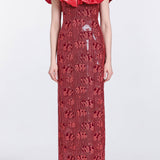 Rowan Sequin Embroidered Column Gown