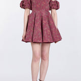 Selene Floral Ikat Mini Dress