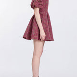 Selene Floral Ikat Mini Dress
