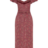 Adelaide Floral Ikat Column Midi Dress