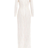Mariela Ivory Beaded Lace Gown