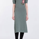 Iris Floral Patch Sweater Dress