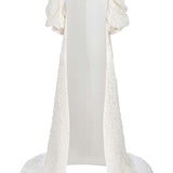 Adrianna Puff Sleeve Bridal Duster