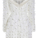 Celestine Crystal Tulle Mini Dress