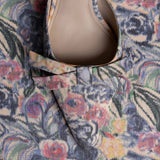 Larroudé x Markarian Mule In Watercolor Floral Ikat
