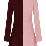 Althea Pink And Burgundy Mini Dress