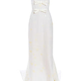 Celia Column Gown With Waist Train