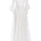 Hermia Ruffled Sleeve Gown