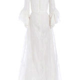 Hermia Ruffled Sleeve Gown