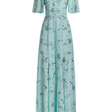 Charlotte Pansy Flutter Sleeve Gown
