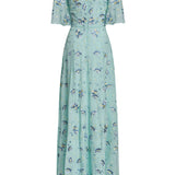Charlotte Pansy Flutter Sleeve Gown