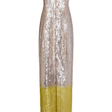 Esperanza Saffron Sequin Strapless Gown