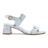 Larroudé x Markarian Florence Broderie In Blue Floral Ikat