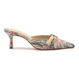 Larroudé x Markarian Mule In Watercolor Floral Ikat