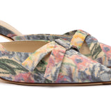 Larroudé x Markarian Mule In Watercolor Floral Ikat