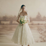 Tulip Lace Scalloped Hem Dress