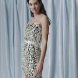 Paulina Hand-Beaded Mini Dress