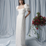 Isidore Puff Sleeve Column Gown