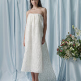 Helena Strapless Column Gown With Train
