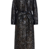 Briallen Black Rose Quilted Coat