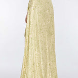 Renee Green Floral Printed Twill Mini Dress With Detachable Cape