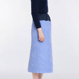 Romy Navy Floral Patch Cashmere Sweater
