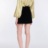 Lea Green Floral Printed Twill Blouse
