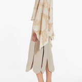Sonia Neutral Floral Print Scarf