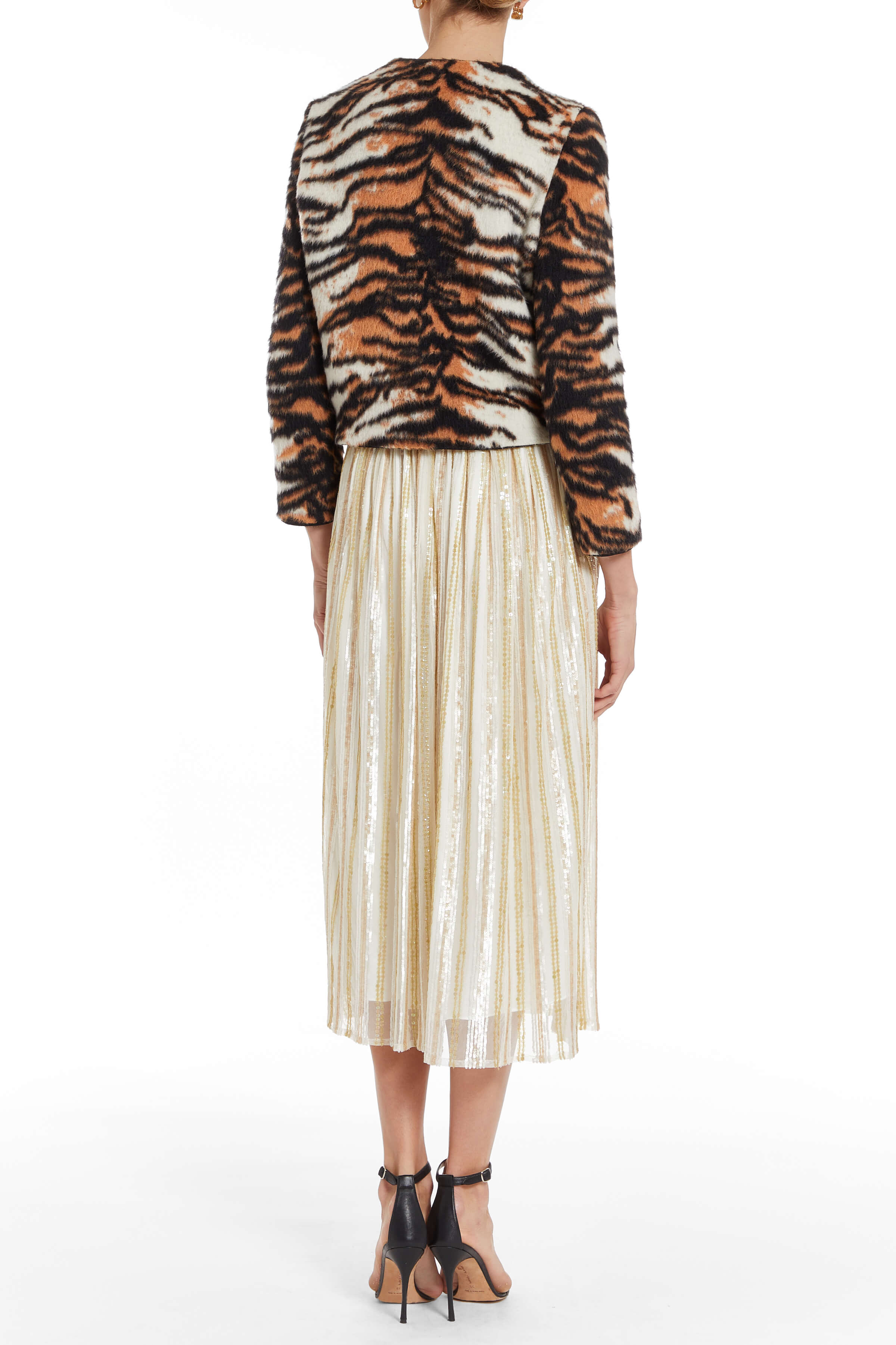 Java Embellished Sequin Gathered Skirt
