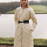 Briallen Ivory Quilted Coat