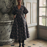 Lunetta Taffeta Pleated Dress