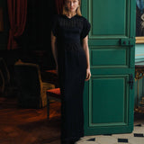 Carmela Crepe Fringe Detail Gown