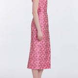 Amina Pink Sequin Midi Dress