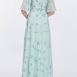 Charlotte Pansy Flutter Sleeve Gown