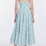 Rousseau Floral Cotton Midi Dress