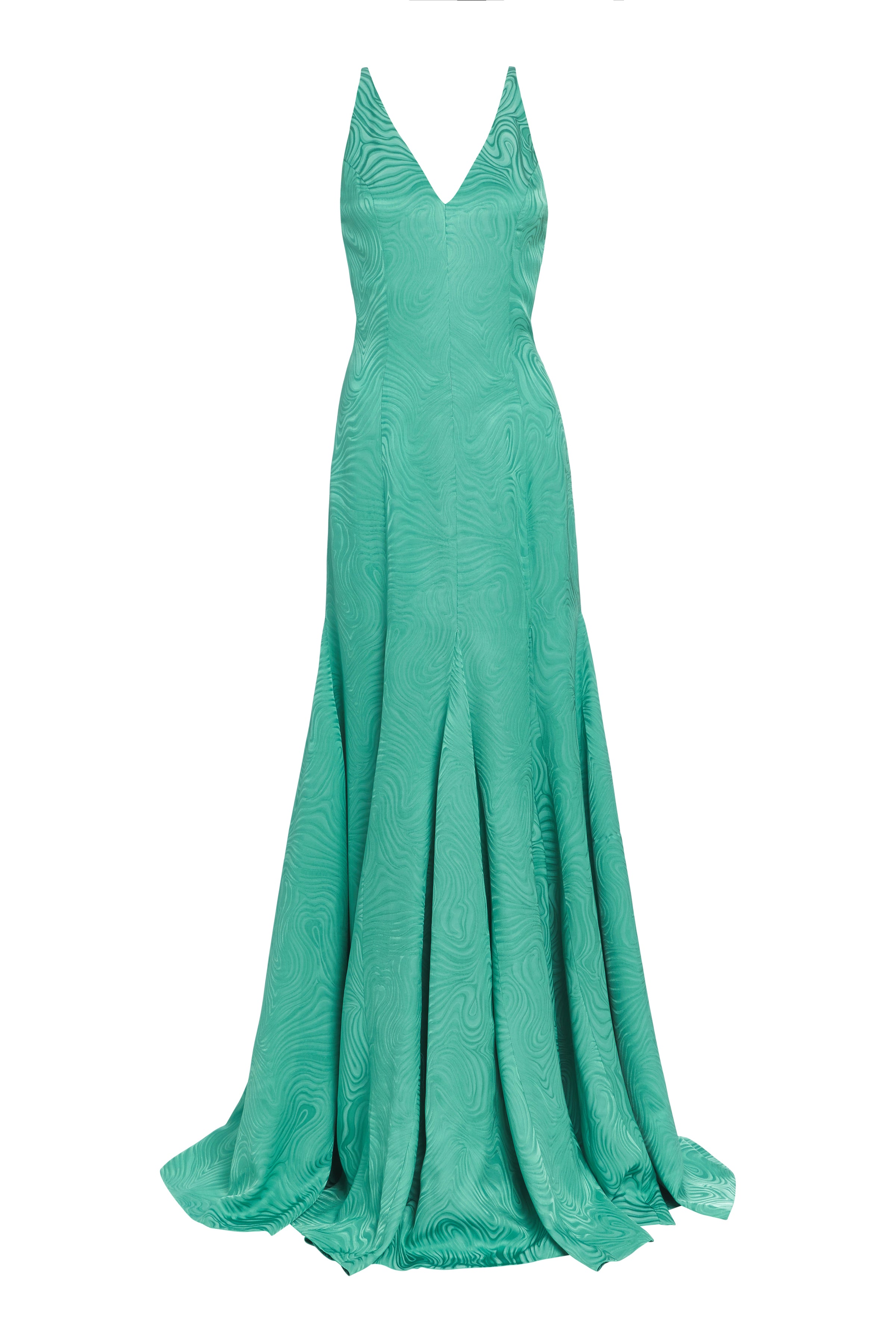 Marilyn Jacquard Backless Gown